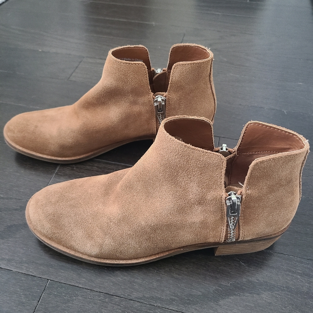 Dolce Vita Shella Suede Ankle Boots Size 7.5